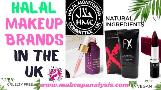 Halal makeup brands in the UK